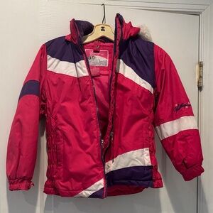Weatherproof Red and Purple Kids Puffer Jacket
